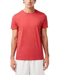 Lacoste - Classic Crew Neck Soft Pima Cotton T-shirt - Lyst