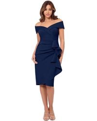 Xscape - Off-the-shoulder Sweetheart Ruffle Dress - Lyst