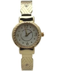 Olivia Pratt - Detailed Bright Metallic Elegant Cuff Watch - Lyst