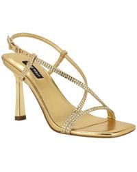 Nine West - Vallanh Square Toe Dress Sandals - Lyst