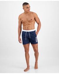 BOSS - Boss By Logo 6" Swim Trunks - Lyst