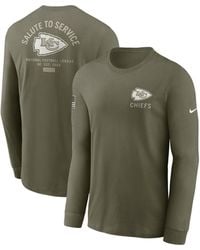 Nike - New York Jets 2025 Salute To Service Sideline Long Sleeve T-shirt - Lyst