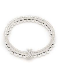 Nine West - Boxed Two Row Stretch Bracelet - Lyst