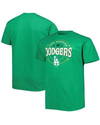 Lids Los Angeles Dodgers Solid V-Neck T-Shirt - Royal/Light Blue