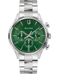 Bulova - Chronograph Stainless Steel Bracelet Watch 42mm - Lyst