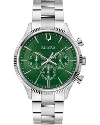 Bulova - Chronograph Stainless Steel Bracelet Watch 42mm - Lyst