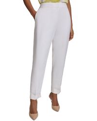 Calvin Klein - Petite Mid-rise Cuffed Ankle Pants - Lyst