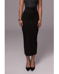 JLUXLABEL - Phoenix Suede Skirt - Lyst