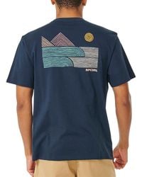Rip Curl - Surf Revival Short Sleeve T-shirt - Lyst