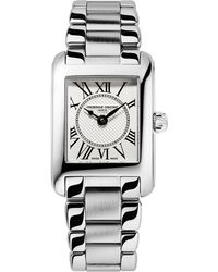 Frederique Constant - Swiss Carree Stainless Steel Bracelet Watch 23mm - Lyst
