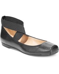 Jessica Simpson - Mandalaye Elastic Criss-cross Ankle Strap Ballet Flats - Lyst