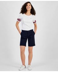 Tommy Hilfiger - Hollywood Mid Rise Dot Print Shorts - Lyst