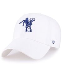 '47 - Indianapolis Colts Historic Logo Clean Up Adjustable Baseball Cap - Lyst