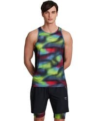 Reebok - Run Distort Speed Singlet Sleeveless Tank Top T-shirt - Lyst