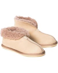 Celtic & Co. - Sheepskin Shearling Bootee Slippers - Lyst