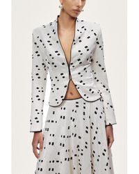 Nocturne - Printed Tailored Jacket - Lyst