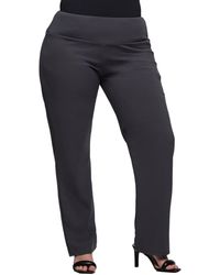 24seven Comfort Apparel - Plus Size Comfortable Stretch High Waist Pants - Lyst