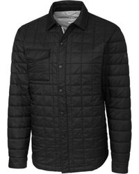 Cutter & Buck Big & Tall Rainier Shirt Jacket - Black