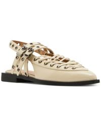 Steve Madden - Galanti Studded Slingback Flats - Lyst