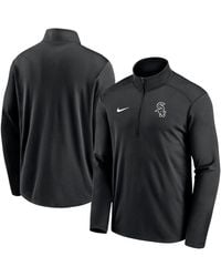 Men's Nike Black New York Mets Authentic Night Game Performance Half-Zip Windbreaker Size: Small