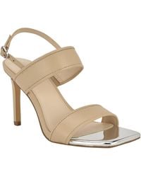 Calvin Klein - Amour Double Band Slingback Stiletto Sandals - Lyst