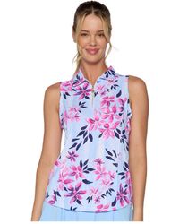 G Lifestyle Clothing - G Lifestyle Sleeveless Zip Polo - Lyst