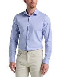 Perry Ellis - Slim Fit Long Sleeve Button-front Dobby Cotton Shirt - Lyst