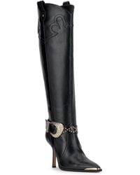 Jessica Simpson - Kenzin Tall Western Buckle Dress Boots - Lyst