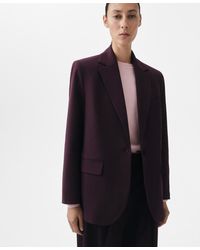 Mango - Wool-blend Suit Jacket - Lyst