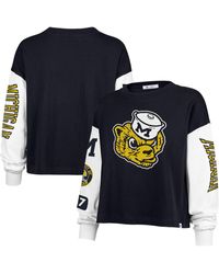 '47 - Michigan Wolverines Sydney Long Sleeve T-shirt - Lyst