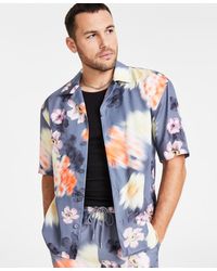 INC International Concepts - Jackson Regular-fit Floral-print Button-down Camp Shirt - Lyst