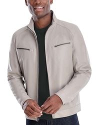 Michael Kors - Perforated Faux Leather Moto Jacket - Lyst