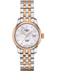 Tissot - Swiss Automatic Le Locle Diamond-accent Stainless Steel Bracelet Watch 29mm - Lyst