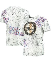 FISLL - Philadelphia 76ers Gold Foil Splatter Print T-shirt - Lyst