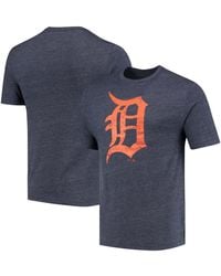 Fanatics - Detroit Tigers Weathered Official Logo Tri-blend T-shirt - Lyst