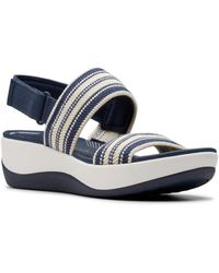 Clarks - Cloudsteppers Arla Stroll Riptape Flat Sandals - Lyst