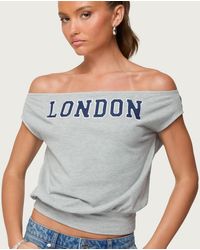 Edikted - So London Off Shoulder Top - Lyst