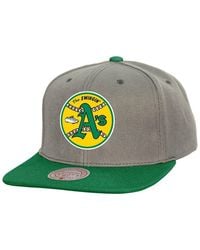 Mitchell & Ness - Athletics Cooperstown Collection Basic Flip Snapback Hat - Lyst
