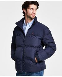 Tommy Hilfiger - Mixed-media Puffer Jacket - Lyst