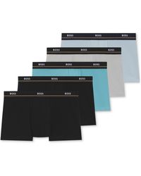 BOSS - Boss By Essential 5-pk. Logo Waistband Trunks - Lyst