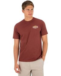 Hurley - Industry Artwork At Top Left Chest Regular-fit T-shirt - Lyst