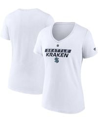 Fanatics - Seattle Kraken Authentic Pro Core Primary V-neck T-shirt - Lyst