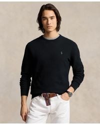 Polo Ralph Lauren - Textured Cotton Crewneck Sweater - Lyst