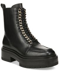 Sam Edelman - Lovrin Lace-up Chain Combat Boots - Lyst