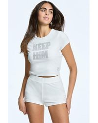 Juicy Couture - Keep Him Velour Baby Tee - Lyst