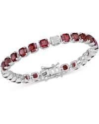 Macy's - Lab Grown Amethyst & Diamond Accent Flex Bracelet - Lyst