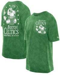 KTZ - Boston Celtics Old School Sport Enzyme Wash Oversized T-shirt - Lyst