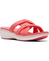 Clarks - Cloudsteppers Breeze Rae Cam Slip-on Flat Sandals - Lyst