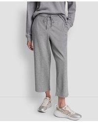 DKNY - Metallic Bubble Logo Crop Pants - Lyst