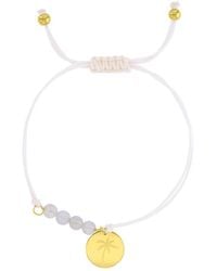 Roxy - Waterproof Yellow Heart Palm Tree Pattern Charm Rhodonite Adjustable Bracelet - Lyst